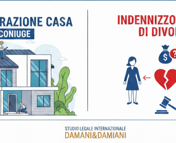 spese ristrutturazioen casa indennizzo in caso di divorzio